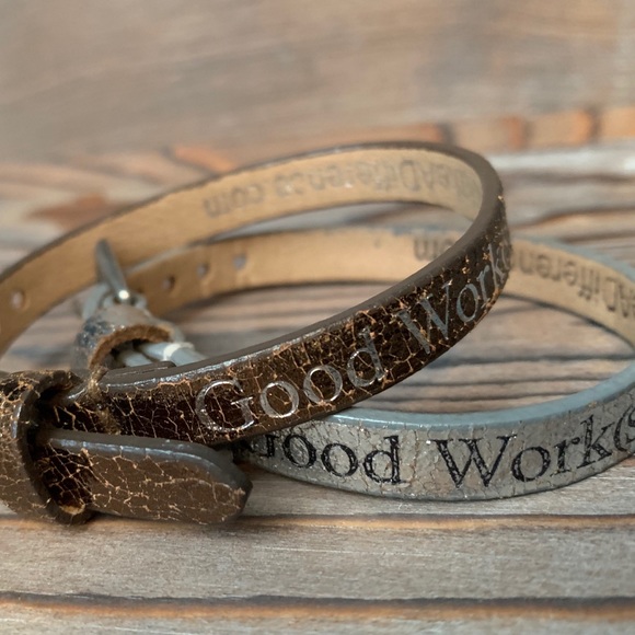 3/$20 Bundle Good works Leather bracelet Set of 2 - Picture 3 of 4